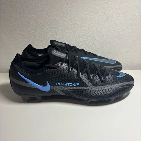 NEW NIKE Phantom GT2 Elite FG Black Iron Grey Soccer Cleats Mens Size 11.5